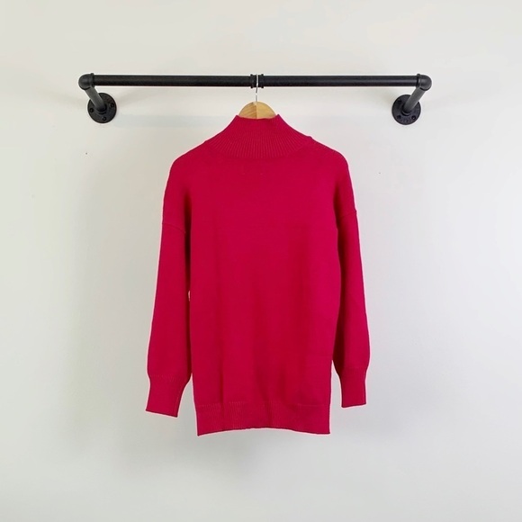 NWT Anthropologie Maeve Crystal Tunic Sweater Pink - Picture 9 of 10